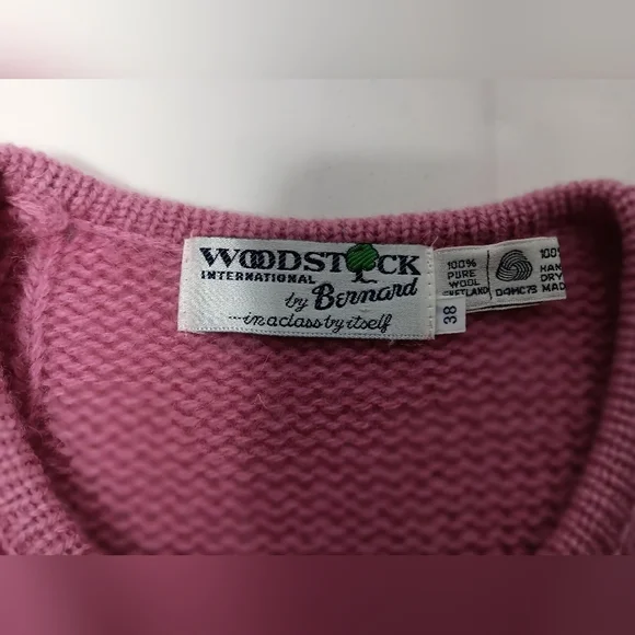 Vintage Woodstock by Benard 💯 Wool , double breasted Sweater. 38 ( small) - Picture 9 of 9